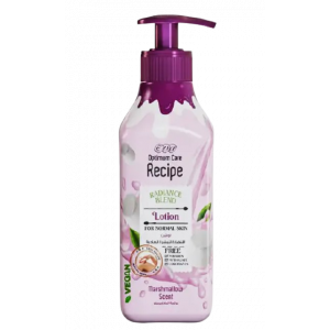 EVA OPTIMUM CARE RECIPE MARSHMALLOW SCENT RADIANCE BLEND LOTION FOR NORMAL SKIN 370 ML